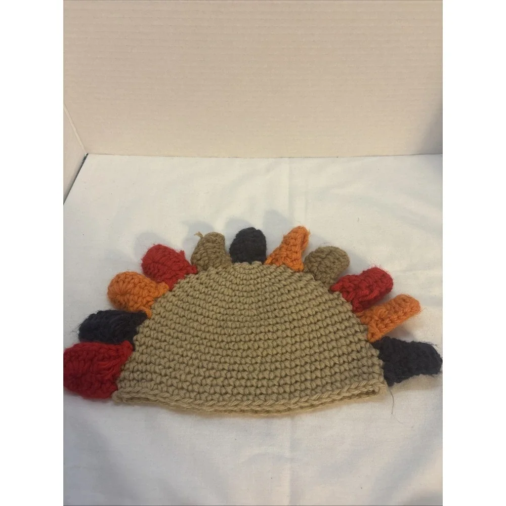 Carter's Baby Toddler Thanksgiving Turkey Hat‎ Cap Beanie Holidays One Size